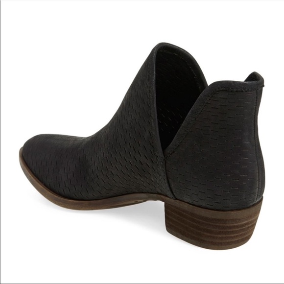 Lucky Brand Bashina Perforated Bootie Black - Picture 2 of 8